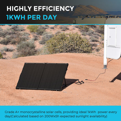 Purchase Renogy 200 Watt 12 Volt Monocrystalline Foldable Solar Suitcase