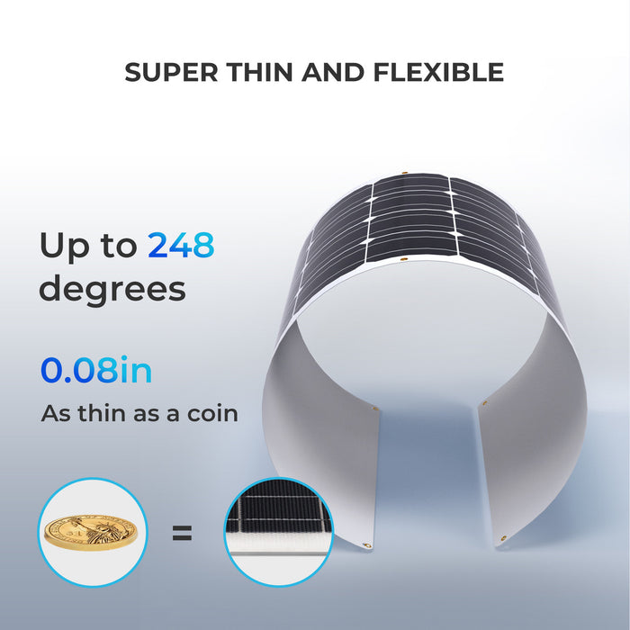 Purchase Renogy 100 Watt 12 Volt Flexible Monocrystalline Solar Panel