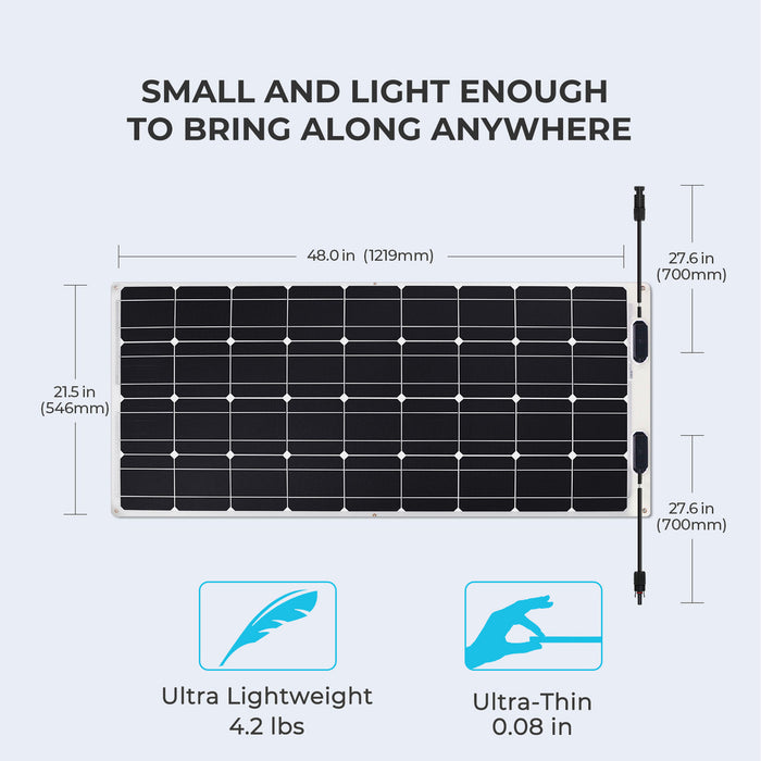Best Price for Renogy 100 Watt 12 Volt Flexible Monocrystalline Solar Panel