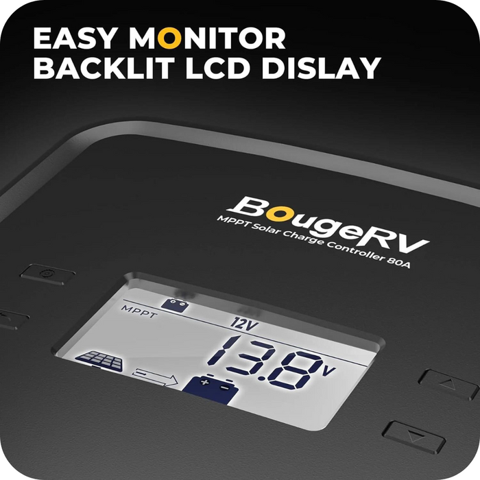 Explore BougeRV 80Amp MPPT Solar Charge Controller 12V/24V/36V/48V | ISE234 Features