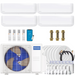 Buy MRCOOL DIY 4th Gen 4-Zone Mini Split Bundle: 36K BTU Ductless Air Conditioner & Heat Pump with 39K (9K + 9K + 9K + 12K) Wall Air Handlers, 214 ft. Total Lineset (16 + 16 + 16 + 16 + 50 + 50 + 50), Couplers and Install Kit | DIYM436HPW01C80