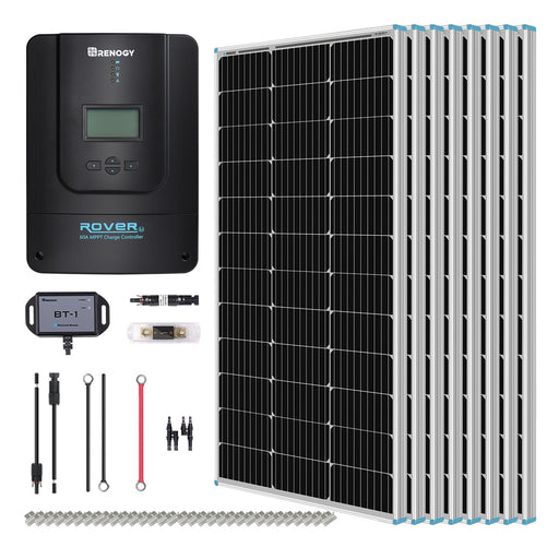 Buy Renogy 800W 12V/24V Monocrystalline Solar Premium Kit w/Rover 60A Charger Controller (Without Renogy ONE Core)