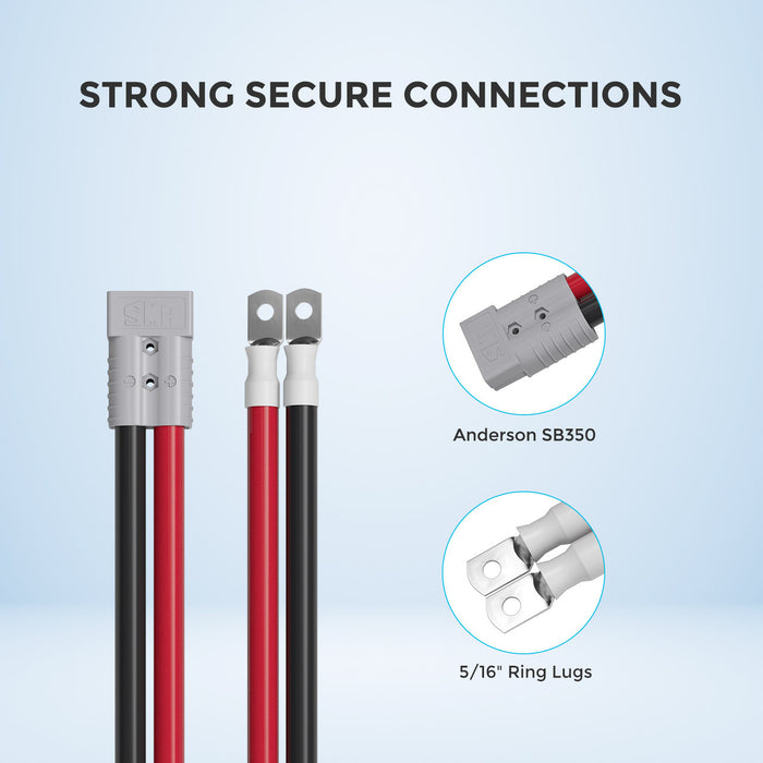 Shop Renogy 5FT 4/0AWG Anderson Adapter Cable（Anderson SB350 - 5/16 in Lugs） Online