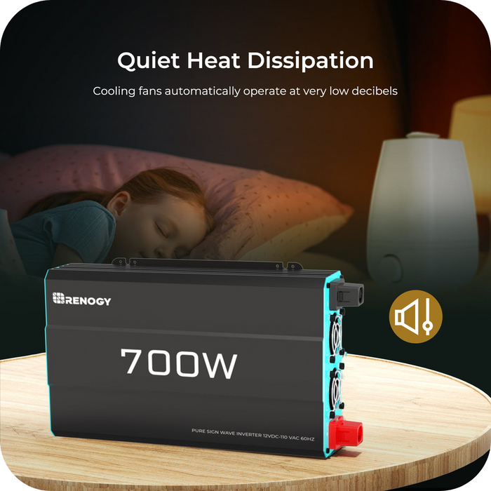 Lowest Price for Renogy 700W 12V Pure Sine Wave Inverter