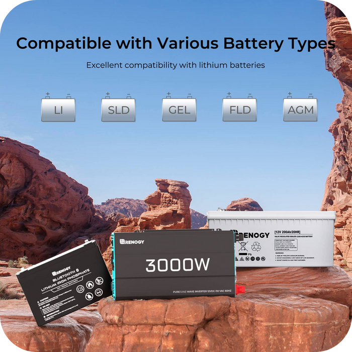 Explore Renogy 3000W 12V Pure Sine Wave Inverter Features