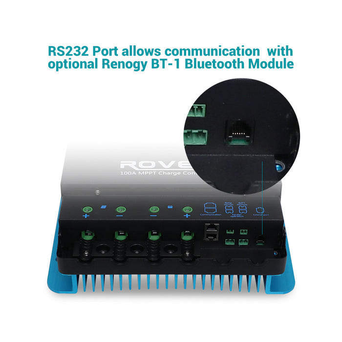Renogy Rover 100 Amp MPPT Solar Charge Controller Product Image