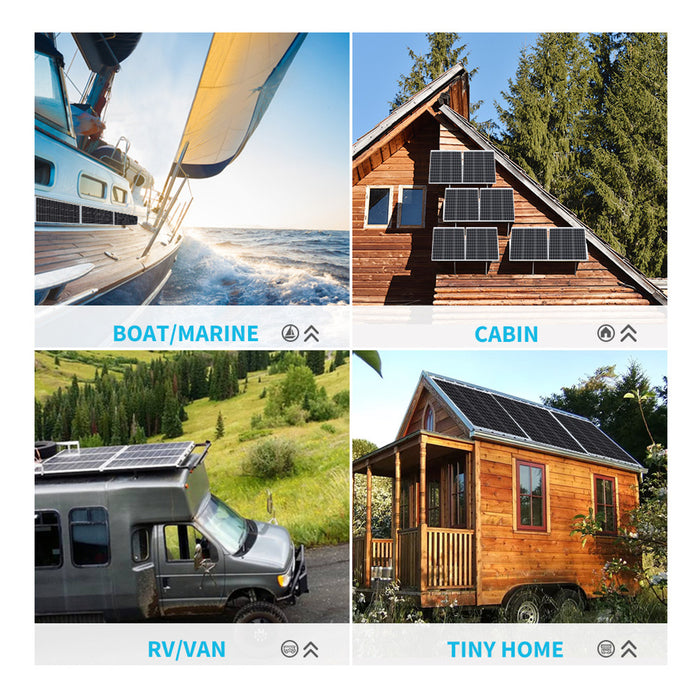 Renogy 50 Watt 12 Volt Monocrystalline Solar Panel Highlights