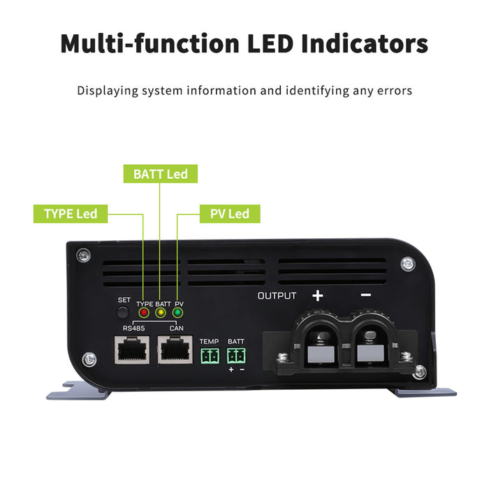 Renogy 36V/48V Rover Boost 10A MPPT Solar Charge Controller Highlights