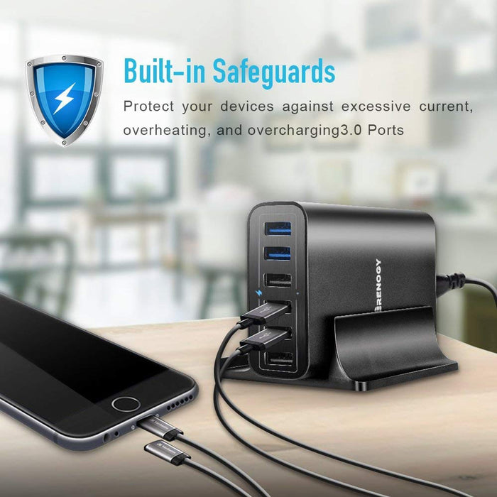 Renogy 60W Charging Station with 6 Ports Highlights