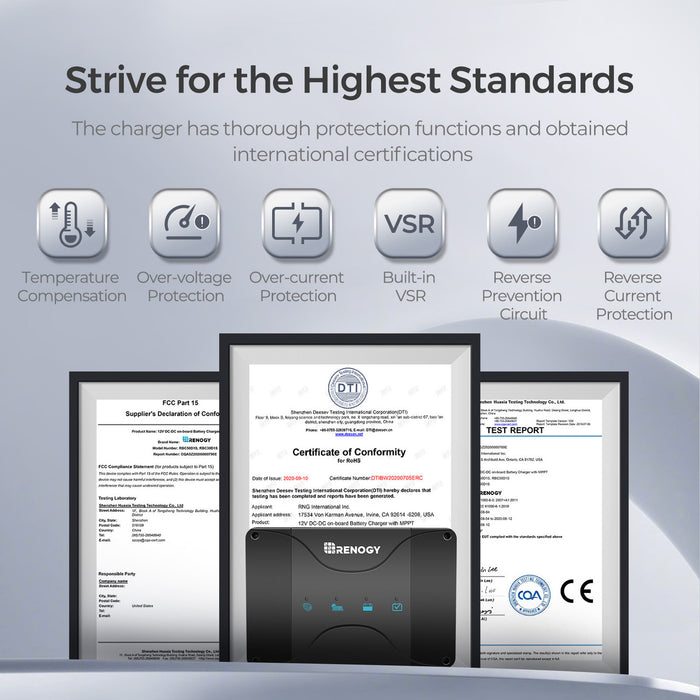 Lowest Price for Renogy DCC30S 12V 30A Dual Input DC-DC On-Board Battery Charger with MPPT