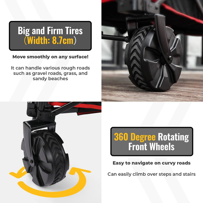 BougeRV 140L Capacity Outdoor Foldable Folding Wagon (DEERFAMY) | H0104-00201BK Available Now