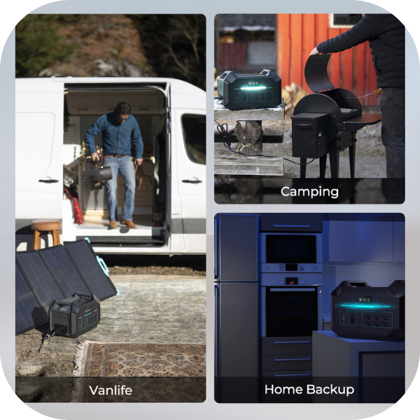 Explore Renogy 1000Wh / 2100W LiFePO4 Portable Power Station / Solar Generator Bundle Features