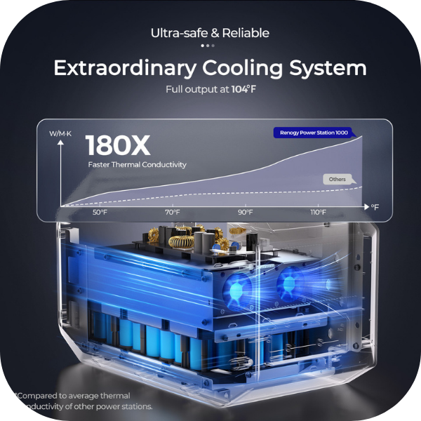 Renogy 1000Wh / 2100W LiFePO4 Portable Power Station / Solar Generator Bundle Details