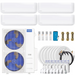 Buy MRCOOL DIY 4th Gen 4-Zone Mini Split Bundle: 48K BTU Ductless Air Conditioner & Heat Pump with 39K (9K + 9K + 9K + 12K) Wall Air Handlers, 214 ft. Total Lineset (16 + 16 + 16 + 16 + 50 + 50 + 50), Couplers and Install Kit | DIYM448HPW00C80