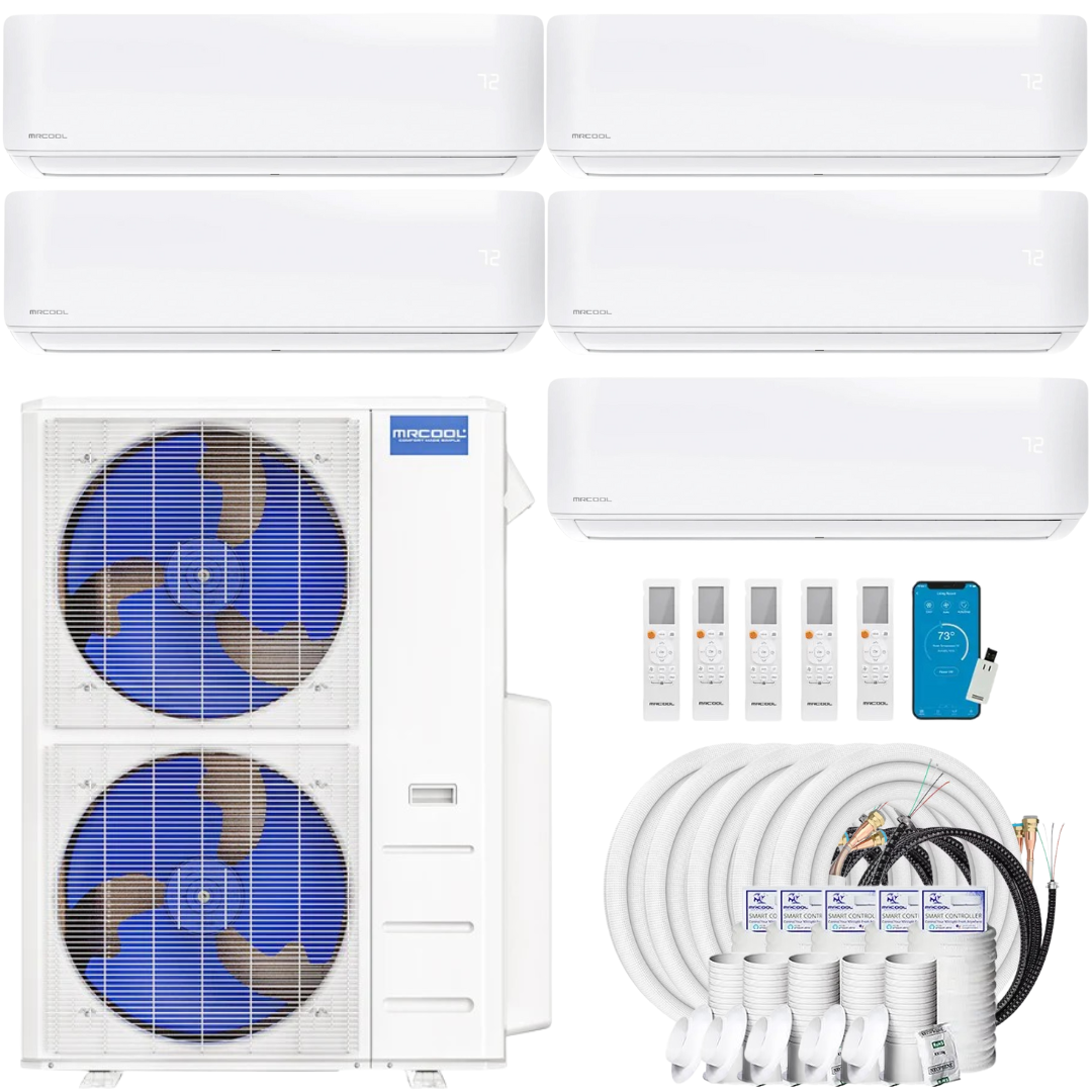 DIY Mini Split Systems with Wall-Mount Air Handlers: 5 Zones