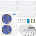 Buy MRCOOL DIY 4th Gen 5-Zone Mini Split Bundle: 48K BTU Ductless Air Conditioner & Heat Pump with 45K (9K + 9K + 9K + 9K + 9K) Wall Air Handlers, 189 ft. Total Lineset (16 + 16 + 16 + 16 + 25 + 50 + 50), Couplers and Install Kit | DIYM548HPW00C26