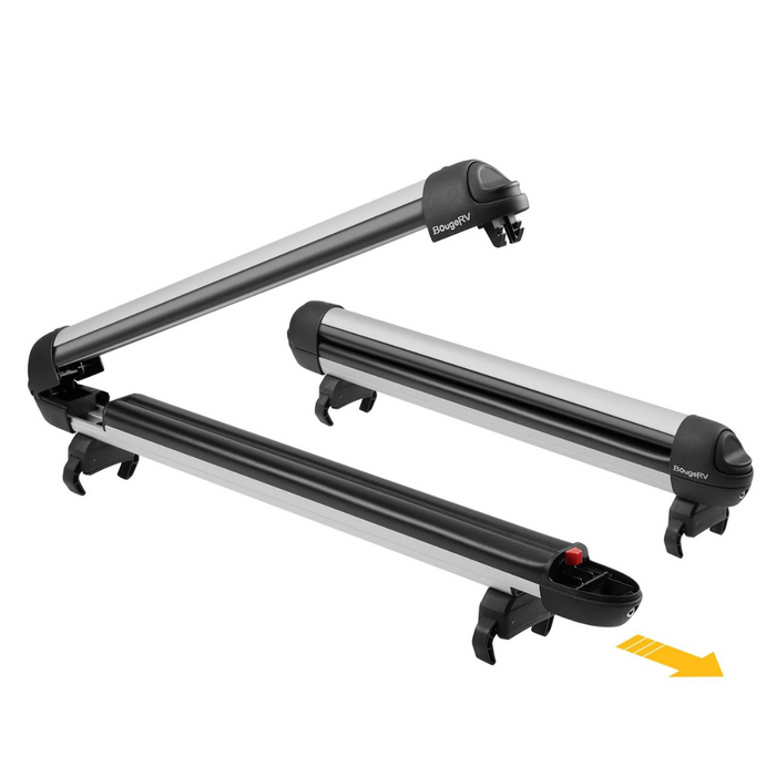 Buy BougeRV 28'' Ski & Snowboard Racks with Anti-Theft Lock | IRK023 (Black)