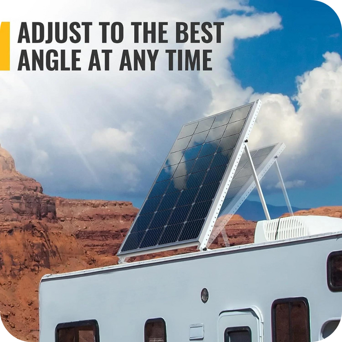 Shop BougeRV 58in Adjustable Solar Panel Tilt Mount Brackets with Foldable Tilt Legs Online