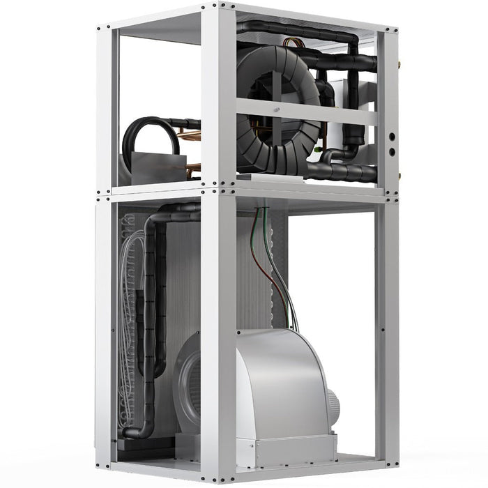 MRCOOL GeoCool 48K BTU, 4 Ton, Downflow Two-Stage CuNi Coil Right w/heater | GCHPD048TGTANDR Product Image