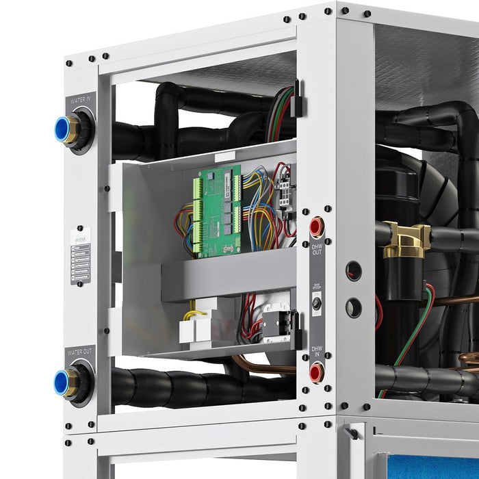 MRCOOL GeoCool 60K BTU, 5 Ton, Downflow Two-Stage CuNi Coil Right w/Heater | GCHPD060TGTANDR Highlights
