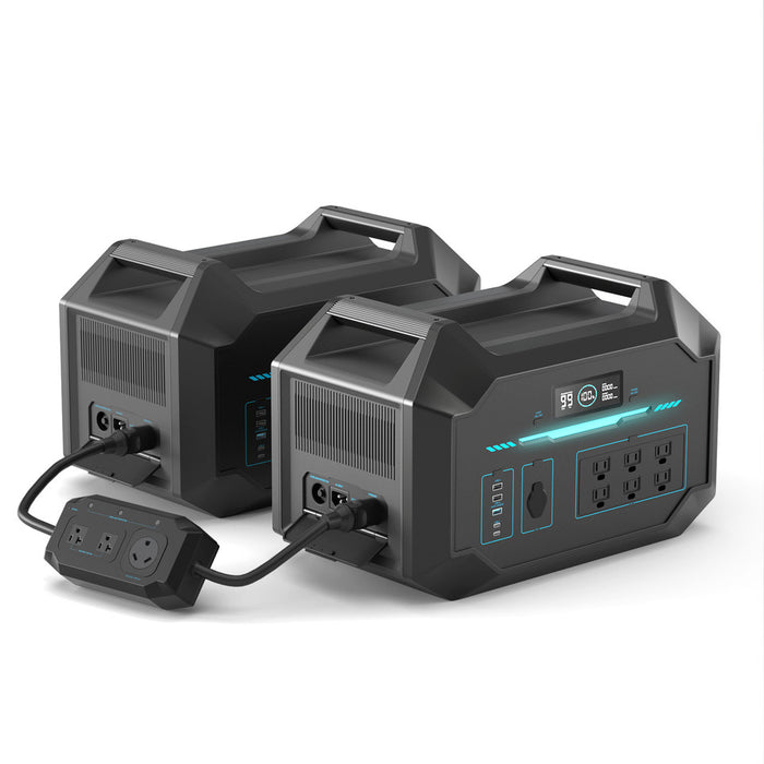 Buy Renogy 1000Wh / 2100W LiFePO4 Portable Power Station / Solar Generator Bundle (Portable Power Station + E.FLEX 220 Portable Solar Panel)