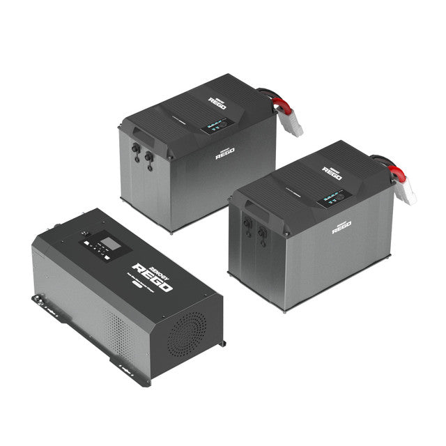 Shop Renogy REGO 12V 3000W Pure Sine Wave Inverter Charger w/ LCD Display Online