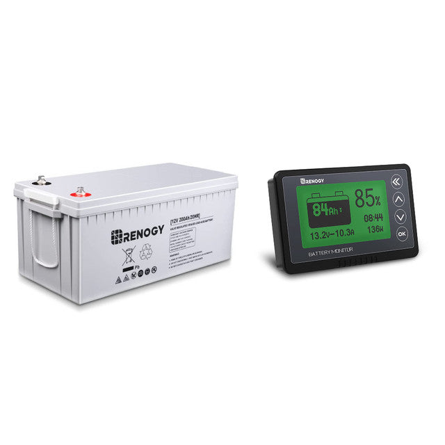 Buy Renogy Deep Cycle AGM Battery 12 Volt 200Ah (2 Batteries)