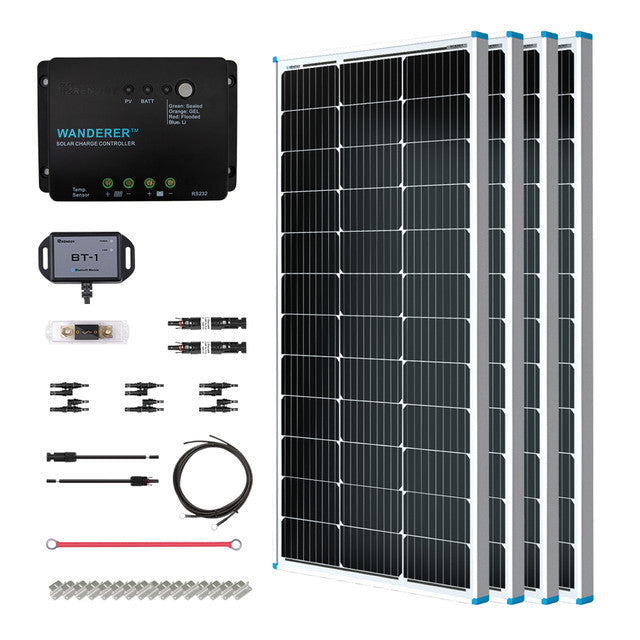 Buy Renogy 400W 12V General Off-Grid Solar Kit W/ 4*100W Rigid Panels (Customizable) (Rover 40A MPPT W/ LCD & BT1 Module)