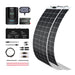 Buy Renogy 400W 12V General Off-Grid Solar Kit W/ 2*200W Flexible Panels (Customizable) (Rover 40A MPPT W/ LCD & BT1 Module, 2*12V 100Ah Self-Heating LiFePO4 Battery W/ BT2 Module And 2000W 12V Pure Sine Wave Inverter Charger)