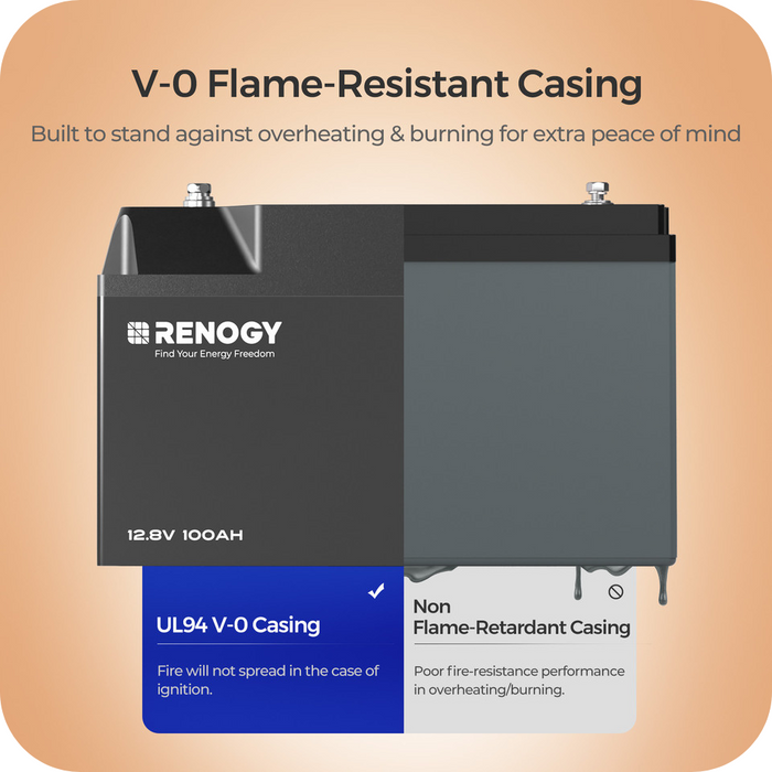 Renogy 12V 100Ah Pro Smart Lithium Iron Phosphate (LiFePO4) Battery w/Bluetooth & Self-heating Function With Discount