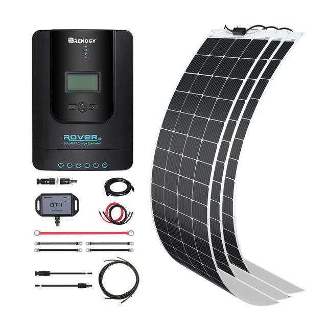 Buy Renogy 600W 12V General Off-Grid Solar Kit W/ 3*200W Flexible Panels (Customizable) (Rover 60A MPPT W/ LCD & BT2 Module)