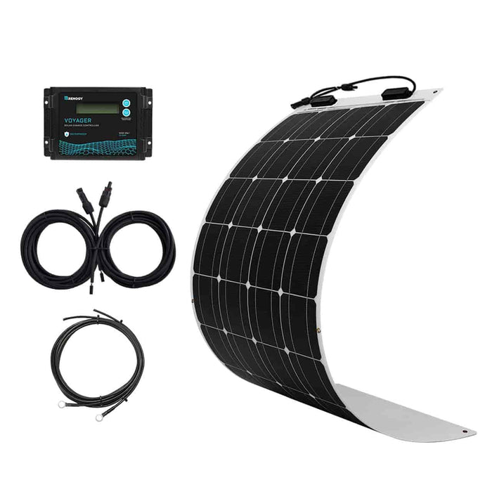 Buy Renogy 100W 12V General Off-Grid Solar Kit W/ 1*100W Flexible Panels (Customizable) (Wanderer 10A PWM Charge Controller)
