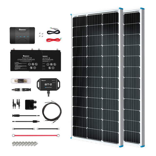 Buy Renogy 200W 12V Solar RV Kit (Customizable) (1*200W 12V Rigid Solar Panel)