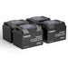 Buy Renogy 12V 100Ah Pro Smart Lithium Iron Phosphate (LiFePO4) Battery w/Bluetooth & Self-heating Function (4pcs)