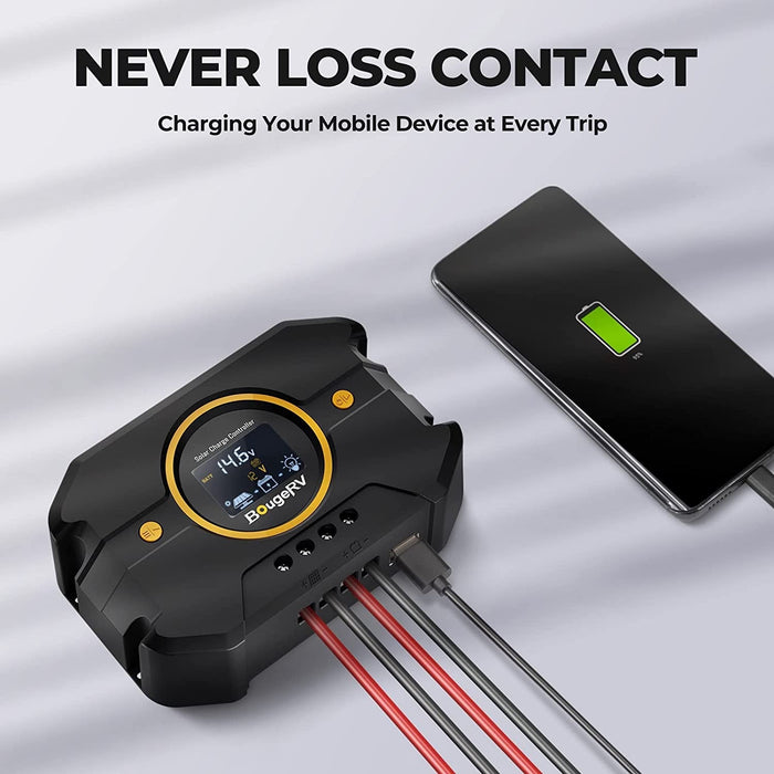 BougeRV Li 30A PWM Solar Charge Controller 12V 24V | ISE136 Highlights