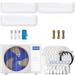 Buy MRCOOL DIY 4th Gen 3-Zone Mini Split Bundle: 36K BTU Ductless Air Conditioner & Heat Pump with 30K (9K + 9K + 12K) Wall Air Handlers, 225 ft. Total Lineset (25 + 25 + 25 + 50 + 50 + 50), Couplers and Install Kit | DIYM336HPW01C83