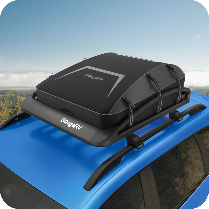 BougeRV Anti-Rust Aluminum Roof Rack Cargo Basket 47''x40''x8'' | IRK018 With Discount