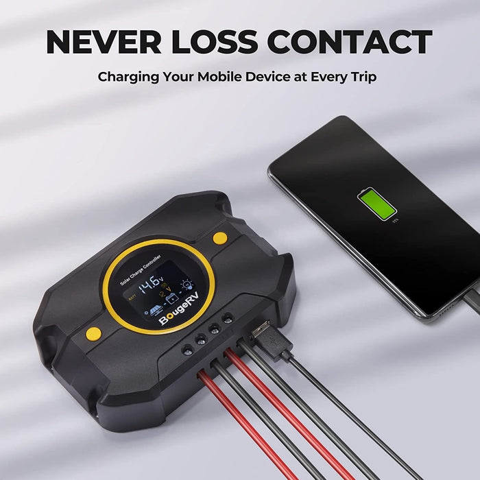 BougeRV Li 20A PWM Solar Charge Controller 12V 24V | ISE135 With Discount