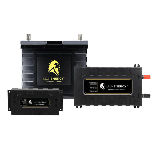 Buy Lion Energy RV and Off-Grid 12V Lithium Battery 105Ah Solar Power System with Inverter (0 Battery Warmers, 0 Solar Panels And 0 Battery Chargers)