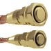 Zoomed in View of Lineset Connectors For MRCOOL DIY 4th Gen 3-Zone Mini Split Bundle: 27K BTU Ductless Air Conditioner & Heat Pump with 30K (9K + 9K + 12K) Wall Air Handlers, 176 ft. Total Lineset (16 + 25 + 35 + 50 + 50), Couplers and Install Kit | DIYM327HPW01C62