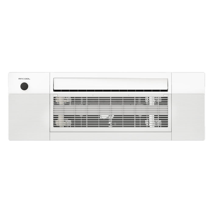 Front View of Ceiling Cassette Air Handler For MRCOOL DIY 4th Gen 3-Zone Mini Split Bundle: 36K BTU Ductless Air Conditioner & Heat Pump with 27K (9K + 9K + 9K) Ceiling Air Handlers, 175 ft. Total Lineset (25 + 50 + 50 + 50), Coupler and Install Kit | DIYM336HPC00C76