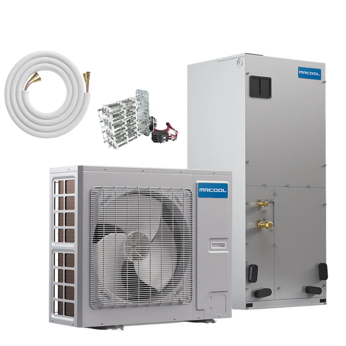 MRCOOL Universal 2-3 Ton 20 SEER Central Heat Pump Split System w/Customizable Lineset & Optional Heat Kit | MDU18024036E