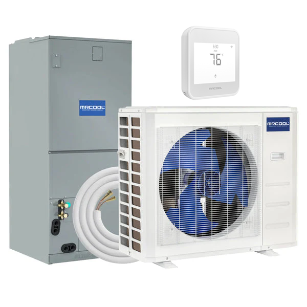 MRCOOL 24,000 BTU Hyper Heat Central Ducted 2nd Gen Heat Pump Split System (18.4 SEER2, 2 Ton) w/Customizable Lineset & Optional Heat Kit | CENTRAL-24-HP-230B00-O