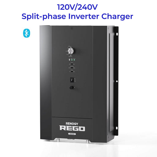 Buy Renogy REGO 12V 3000W Pure Sine Wave HF Inverter Charger Split-phase Design (Without Renogy ONE Core)