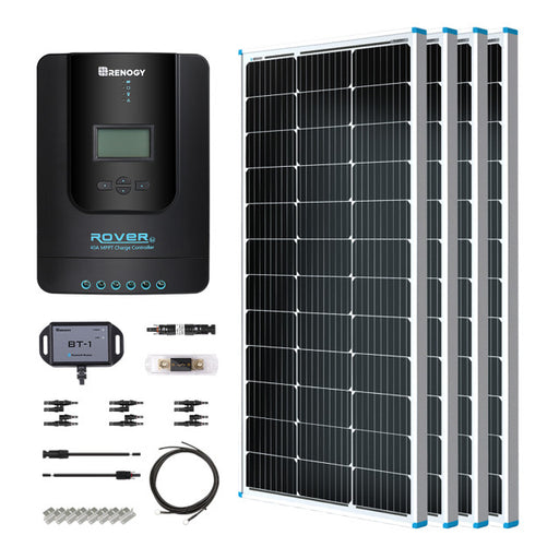 Buy Renogy 400W 12V General Off-Grid Solar Kit W/ 4*100W Rigid Panels (Customizable) (Wanderer Li 30A PWM W/ LCD & BT1 Module)