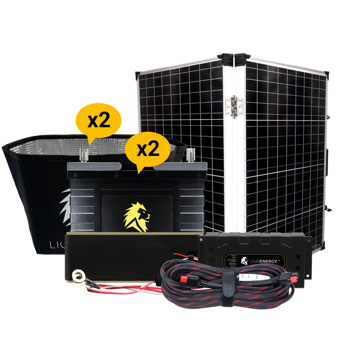 Buy Lion Energy RV and Off-Grid 12V Lithium Battery 210Ah Solar Power System (2 Battery Warmers, 0 Solar Panels And 0 Battery Chargers)