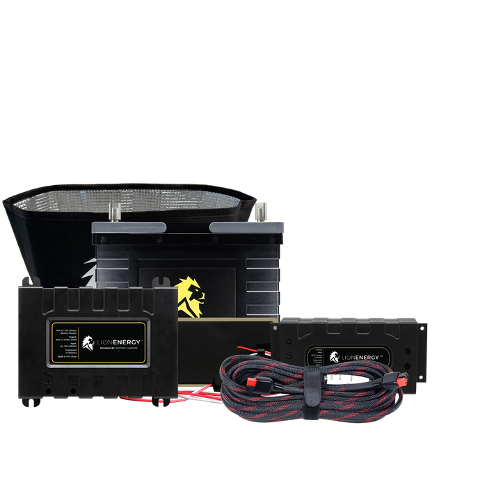 Buy Lion Energy RV and Off-Grid 12V Lithium Battery 105Ah Solar Power System (1 Battery Warmer, 0 Solar Panels And 0 Battery Chargers)