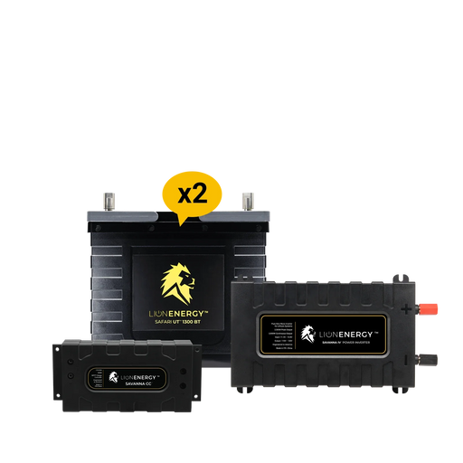 Buy Lion Energy RV and Off-Grid 12V Lithium Battery 210Ah Solar Power System with Inverter (0 Battery Warmers, 0 Solar Panels And 0 Battery Chargers)