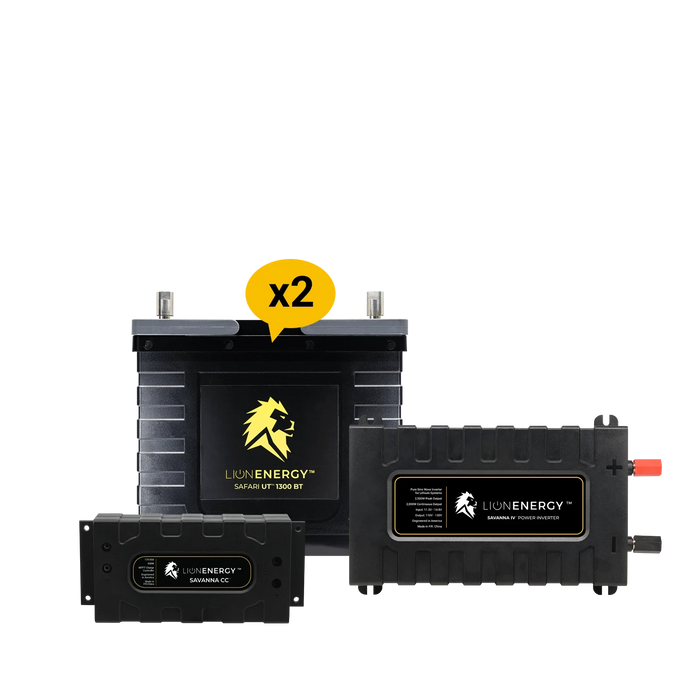 Buy Lion Energy RV and Off-Grid 12V Lithium Battery 210Ah Solar Power System with Inverter (0 Battery Warmers, 0 Solar Panels And 0 Battery Chargers)