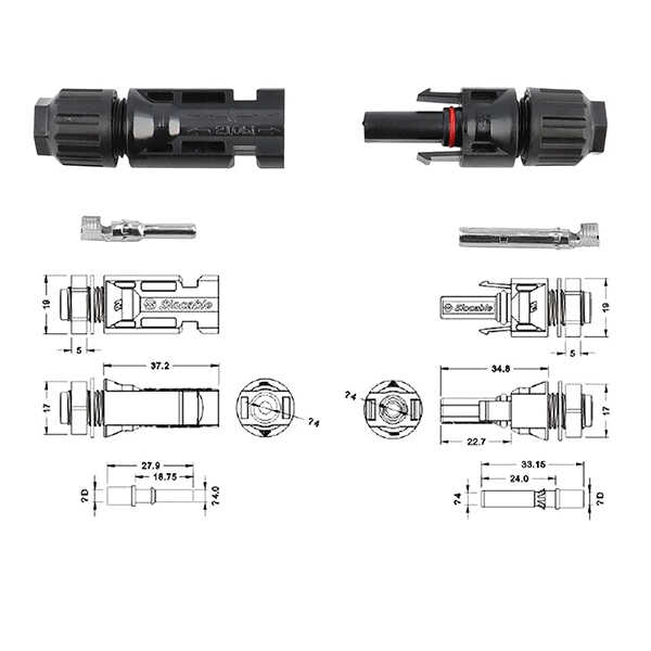 Shop BougeRV 44PCS Solar Connector with Spanners IP67 Waterproof Male/Female | ISE019 Online